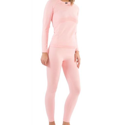 Womens Five Seasons Superwoman Thermal base layer set PALE PINK