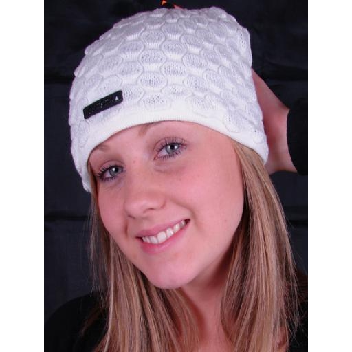 Ice Peak ski hat Acrylic/fleece mix Fleece Winter white-Cream