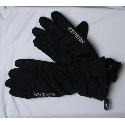 Ice Peak Dino Mens Black SKI Gloves size Medium