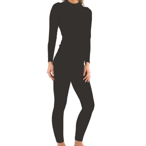 Womens Five Seasons Superwoman Thermal base layer set BLACK