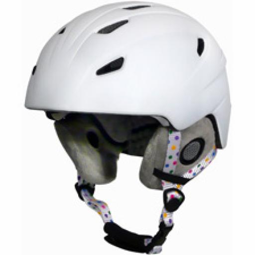 Manbi "Park"Adult/teen Ski crash helmet Pearl White size Large 59-60