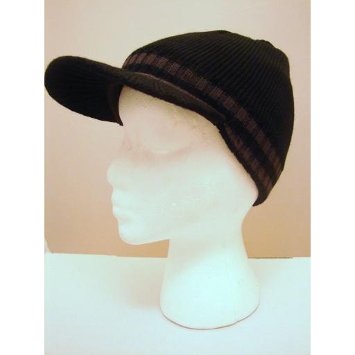 Black Acrylic Peak cap hat