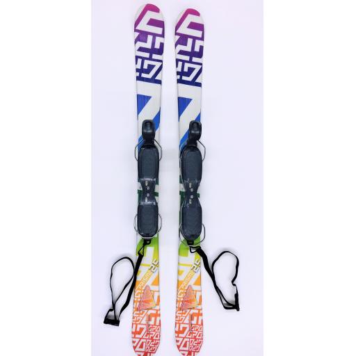 GPO 125 PRISMA SKI BLADES with GC-701 Release Bindings 125cms short skis