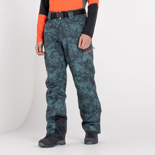 Mens Dare2b ABSOLUTE II FERN GREEN/ BLACK Recycled Ski Pant- REG LEG