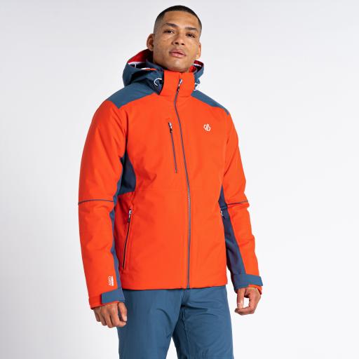 Mens Dare2b REMIT INFRARED RED/ ORION GREY Ski Board Jacket