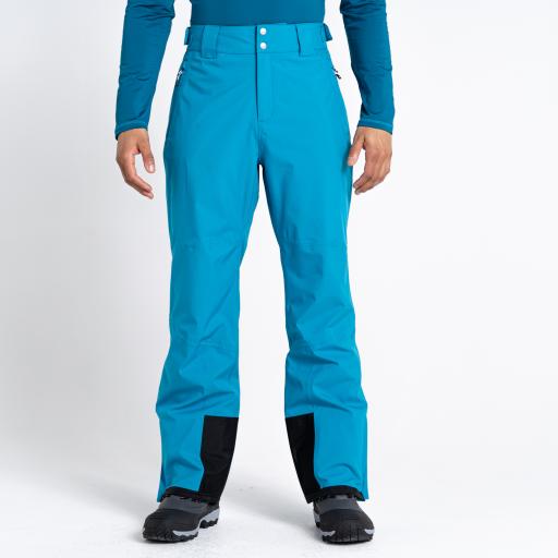 Mens Dare2b ACHIEVE II FJORD BLUE Soft Shell Ski Pant- SHORT LEG EXCLUSIVE