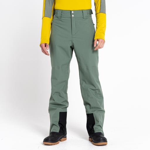 Mens Dare2b ACHIEVE II DUCK GREEN Soft Shell Ski Pant- SHORT LEG EXCLUSIVE