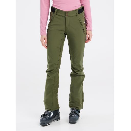 Womens Protest LOLE Botanical Green Soft Shell Ski Pant- SHORT LEG