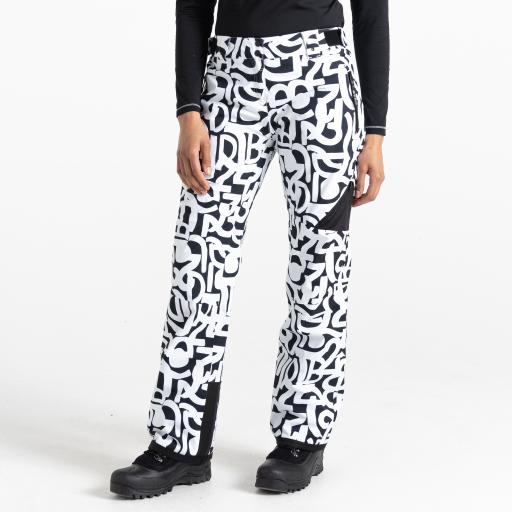 Dare2b White/Black ICE PANT Ski Board Pants Ladies - REG LEG