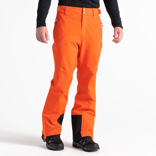 Mens Dare2b ACHIEVE II PUFFINS ORANGE Soft Shell Ski Pant- SHORT LEG EXCLUSIVE