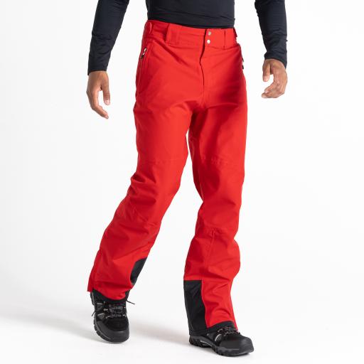 Mens Dare2b ACHIEVE II DANGER RED Soft Shell Ski Pant- SHORT LEG EXCLUSIVE