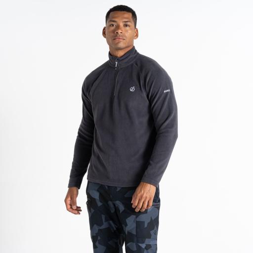 DARE2B Mens Freethink II Ebony Grey Half Zip Fleece Top