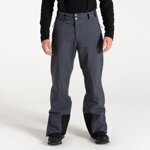 Mens Dare2b ACHIEVE II EBONY GREY Soft Shell Ski Pant- SHORT LEG EXCLUSIVE