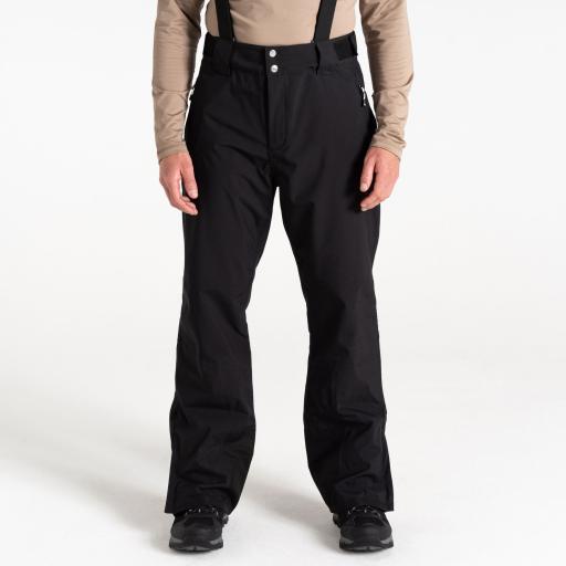 Dare2b ACHIEVE II BLACK Soft Shell Ski Pant- REG LEG