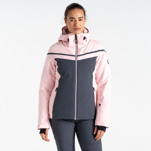 Dare2b Women's Flurry Jacket | Rose Pink & Grey Ski Board Jacket Ladies sizes 10 - 20