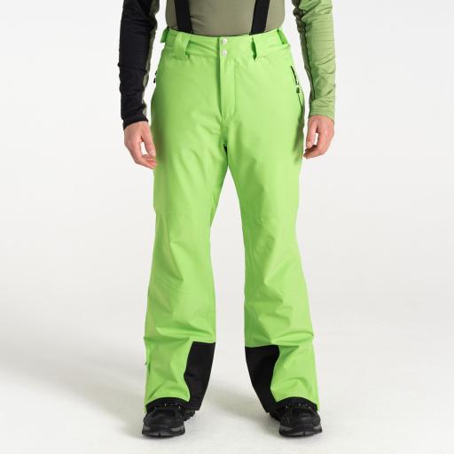 Mens Dare2b ACHIEVE II Green  Flash Soft Shell Ski Pant- SHORT LEG - EXCLUSIVE- XS only