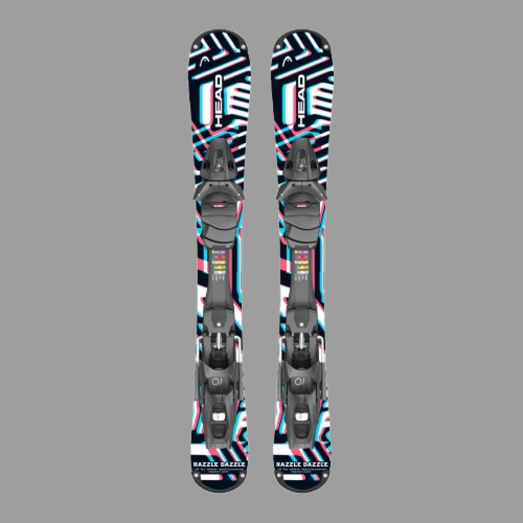 Base E Noire Snake Skin Snowblade Head Razzle Dazzle 94 Cm - Avec Fixations Pré-montées Sci Uomo Con Attacchi