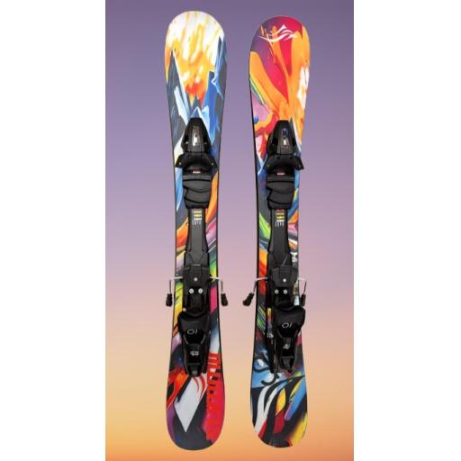 Summit SK8 MS 96cms Snow Blade Ski Boards c/w Tyrolia Bindings Rocker - SOLD OUT