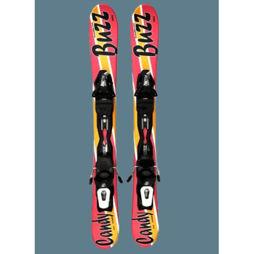 Buzz Candy 99cms Snow Blade Ski Boards c/w Tyrolia Bindings-  Price Promo