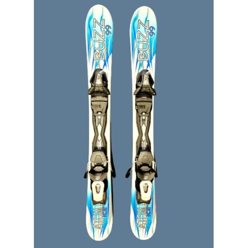 Buzz Atom Ice 99cms Snow Blade Ski Boards c/w Tyrolia Bindings -  Low stock warning - Feb Offer