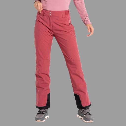 Womens Dare2b EFFUSED II EARTH ROSE PINK Soft Shell Ski Pant- SHORT LEG EXCLUSIVE