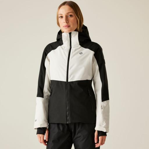 Dare2b Flurry II Ski Board Jacket Egret - Black - Women