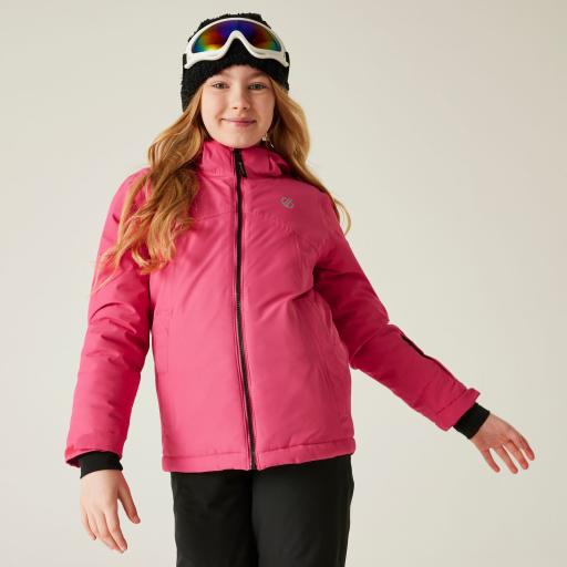 Childs' Kids' Dare2b Impose V Ski Snow Jacket Hot Pink Girls Ski Jacket