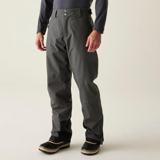 Mens Dare2b ACHIEVE II Iron Gate Grey - Soft Shell Ski Pant- REG LEG