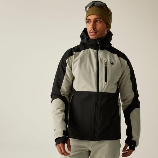 Mens Dare2b EAGLE III Ski Board Jacket Abbeystone - Black - Plus Sizes Available