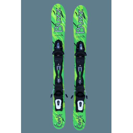 Buzz Carv-X  Green 99cms Snow Blade Ski Boards c/w Tyrolia Bindings - 2025/26 Just Arrived