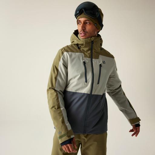 Mens Dare2b Baseplate III Ski Board Jacket - Martini Olive - Abbeystone