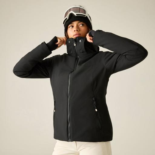 Dare2b Women's Flurry III Jacket Ski Board Jacket Ladies 22 - 30 UK Plus Size - Black